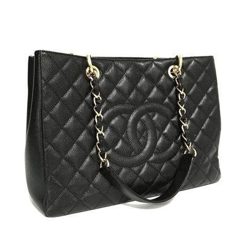 chanel gst|Chanel quilted shopping tote.